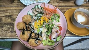Vegan poke bowl (no mayonaisse) at Lokal Cafe Bali  in Kuta