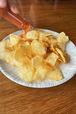No fries, only “crisps"  at Desideri Cucina in Corn Islands
