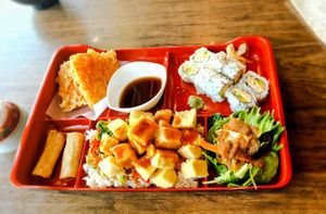 Tofu Teriyaki Lunch Box at Vegan Shoku in Vancouver