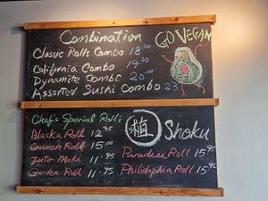  at Vegan Shoku in Vancouver