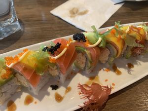 Rainbow 🌈 rolls  at Vegan Shoku in Vancouver