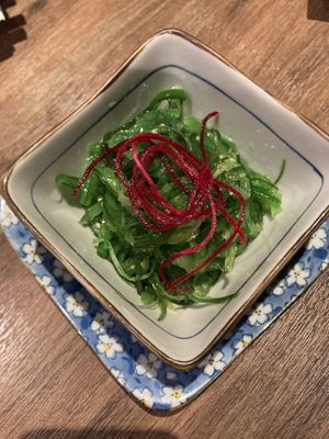 Seaweed salad  at Vegan Shoku in Vancouver