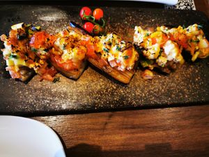 Eggplant at Vegan Shoku in Vancouver