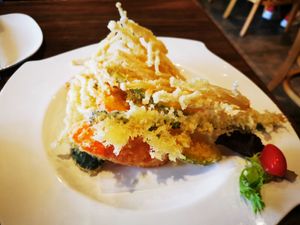 Vegetables tempura at Vegan Shoku in Vancouver