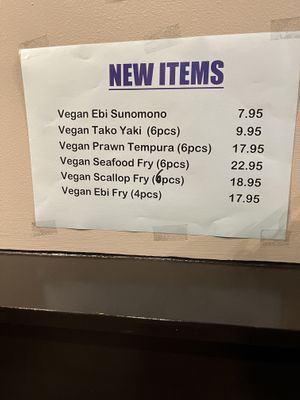 New items!  at Vegan Shoku in Vancouver