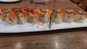 Tuna Avocado Oshi at Vegan Shoku in Vancouver