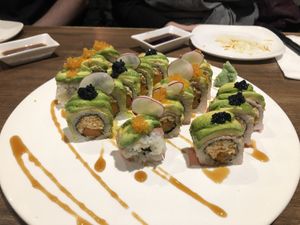 Delicious birthday sushi!  #Veganuary at Vegan Shoku in Vancouver