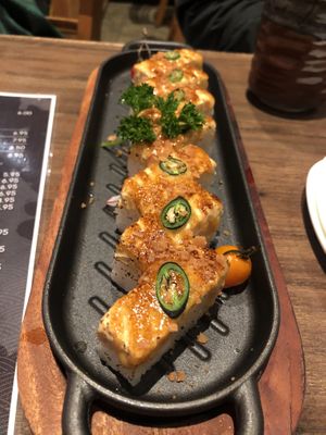 Pressed sushi ! So good !!! #Veganuary at Vegan Shoku in Vancouver