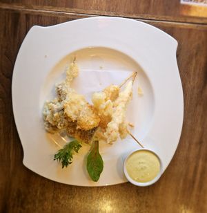Appetizer Tempura at Vegan Shoku in Vancouver