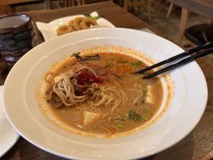 Vegan beef ramenn  at Vegan Shoku in Vancouver