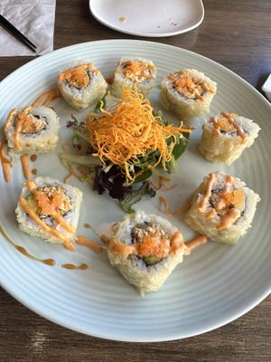 Crunch roll, my favorite   at Vegan Shoku in Vancouver