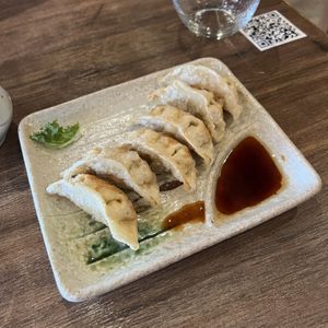 Vegetable Age Gyoza (deep fried)  at Vegan Shoku in Vancouver