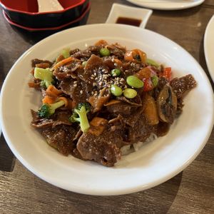 Vegan Beef Teriyaki Don  at Vegan Shoku in Vancouver