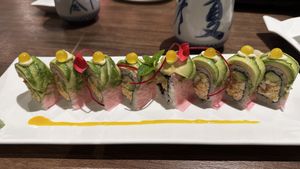 Green Dragon Roll  at Vegan Shoku in Vancouver