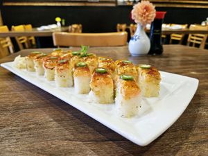 Pressed Sushi at Vegan Shoku in Vancouver