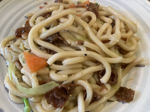 Vegan Beef Teriyaki Udon  at Vegan Shoku in Vancouver