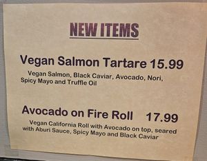  at Vegan Shoku in Vancouver