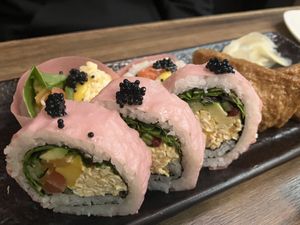 House roll  at Vegan Shoku in Vancouver