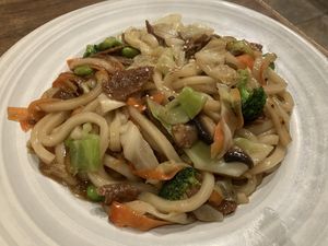 “Beef” yaki   at Vegan Shoku in Vancouver