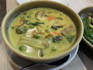 Thai green curry ( ask for no fish sauce)  at HKT - Thai Catering in Phuket