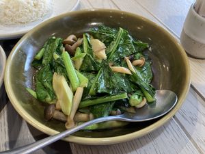 Chinese kale in soya sauce  at HKT - Thai Catering in Phuket