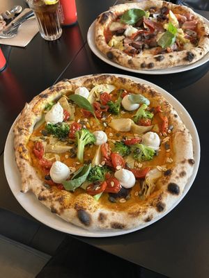 Vegan Ortolana with vegan ricotta   at Olga Gatti Ristorante Pizzeria in Almada