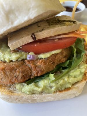 Fully loaded vegan burger  at ArtBurger in Pisa