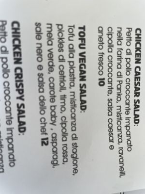 Salad option  at ArtBurger in Pisa