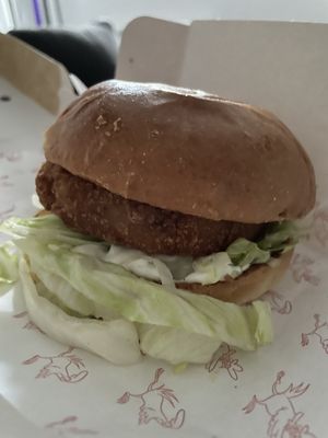 the virdy burger  at Absurd Bird in Watford