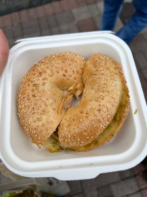 Summer Taste bagel at Conlemany by Organic Italian Hairdressing in Dublin