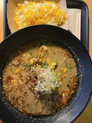 Yuzu sesame with rissotto   at REDWHITE BONELESS RAMEN - Studio City in Studio City