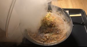 Amazing!  Our first glimpse of the ramen!  at REDWHITE BONELESS RAMEN - Studio City in Studio City