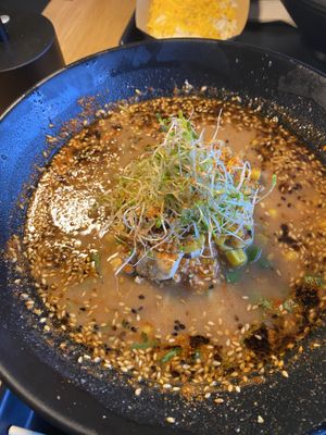 Red hot miso ramen. So much flavor and not overly spicy    at REDWHITE BONELESS RAMEN - Studio City in Studio City