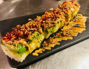 Roasted Miso Avocado Sushi  at REDWHITE BONELESS RAMEN - Studio City in Studio City