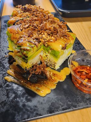 Roasted miso avocado rolls at REDWHITE BONELESS RAMEN - Studio City in Studio City