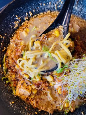 Yuzu sesame ramen✨delicious!  at REDWHITE BONELESS RAMEN - Studio City in Studio City