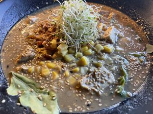 Yuzu sesame gf ramen  at REDWHITE BONELESS RAMEN - Studio City in Studio City