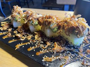 Roasted miso avocado rollls  at REDWHITE BONELESS RAMEN - Studio City in Studio City