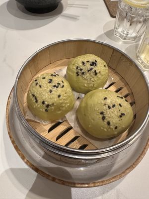 Matcha bao with red bean fillingg  at SIN - Greendot Plus - Jewel in East Singapore
