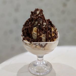 Vegan Belgian Chocolate Hazelnut Soft Serve at SIN - Greendot Plus - Jewel in East Singapore