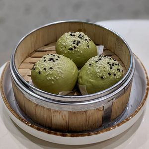 Vegan Matcha Red Bean Bao at SIN - Greendot Plus - Jewel in East Singapore