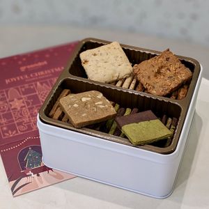 Vegan Holly Jolly Cookie Gift Box at SIN - Greendot Plus - Jewel in East Singapore