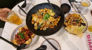 Mala Xiangguo, Sweet & Sour "pork" and hainanese curry rice at SIN - Greendot Plus - Jewel in East Singapore