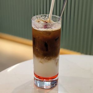 Vegan Pink Rose Oat Latte at SIN - Greendot Plus - Jewel in East Singapore