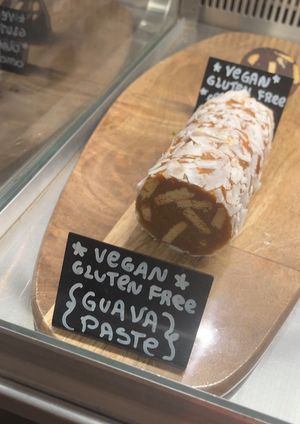 Two vegan flavours of dessert 'salami’  at Salamaria - Charcutaria Doce in Lisbon