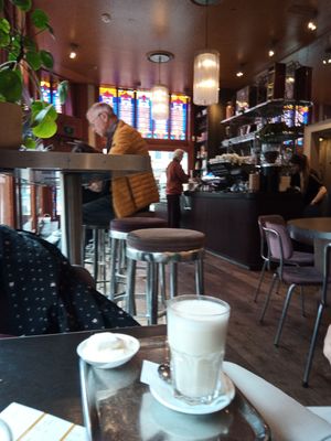 Café from inside at De Koffiesalon West in Amsterdam