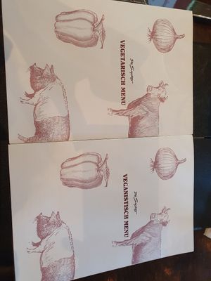 Aparte menukaarten at Restaurant De Smoezer in Apeldoorn