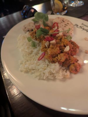 red curry at Restaurant De Smoezer in Apeldoorn