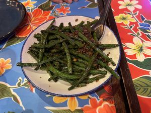 Green beans  at Night + Market in Las Vegas