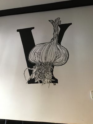 Logo at B13 Bar in Madrid